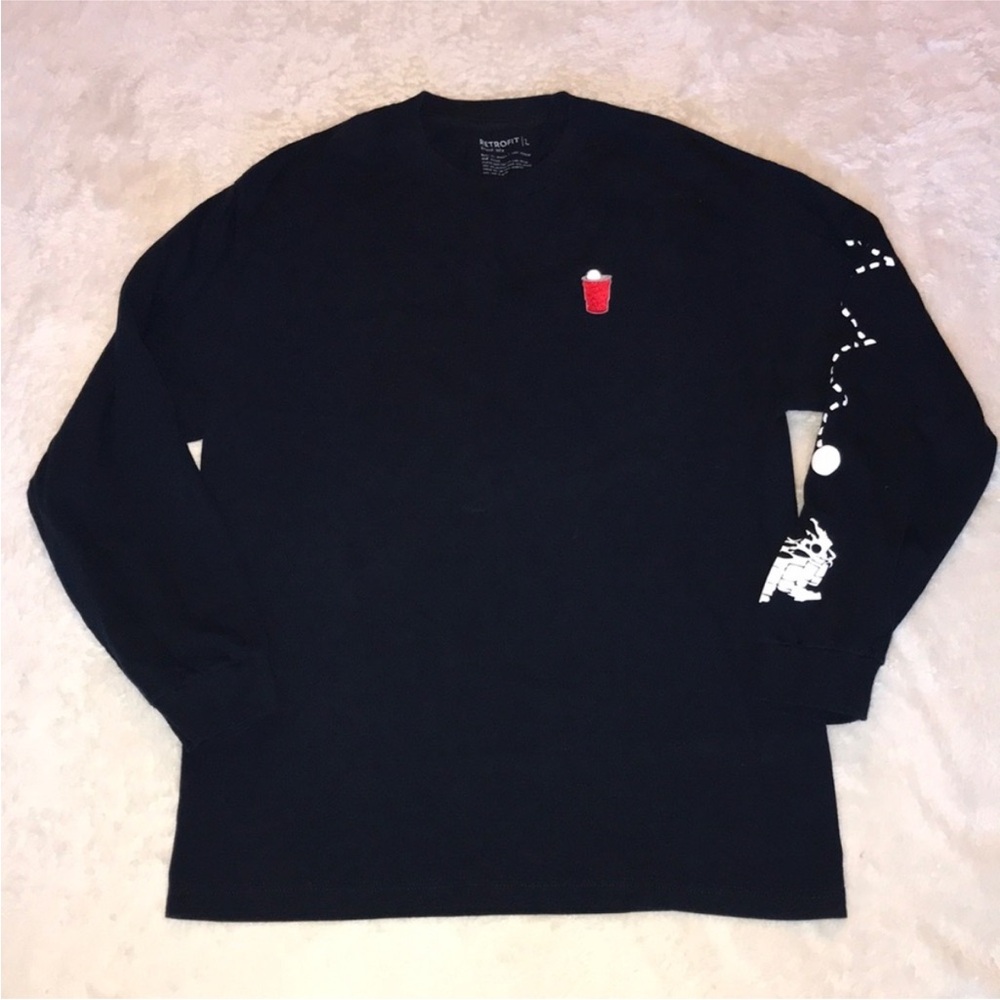 Retrofit Beer Pong Long Sleeve Shirt